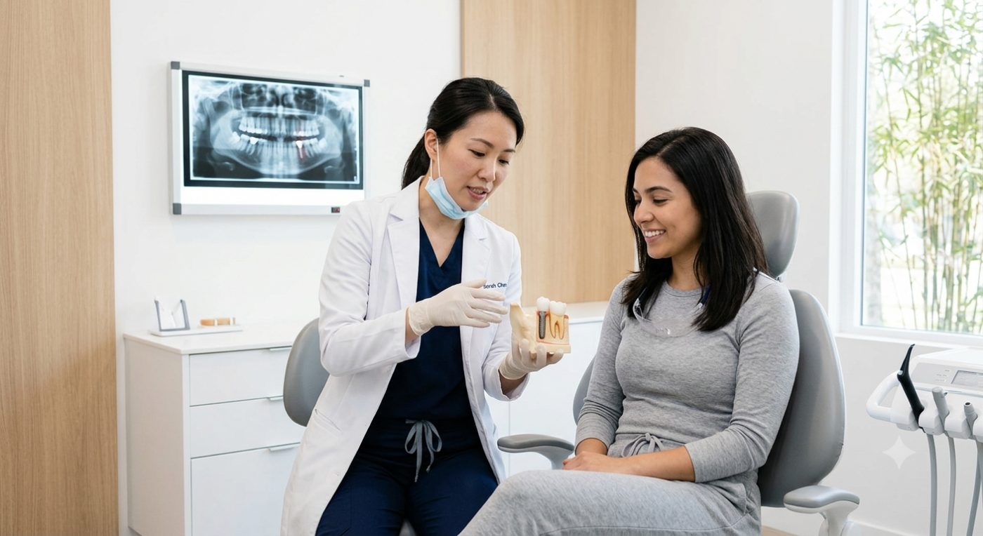Dental implant candidacy explained by dentist at The White Dental Practice, your 'dental clinic near me', in Mankapur Nagpur