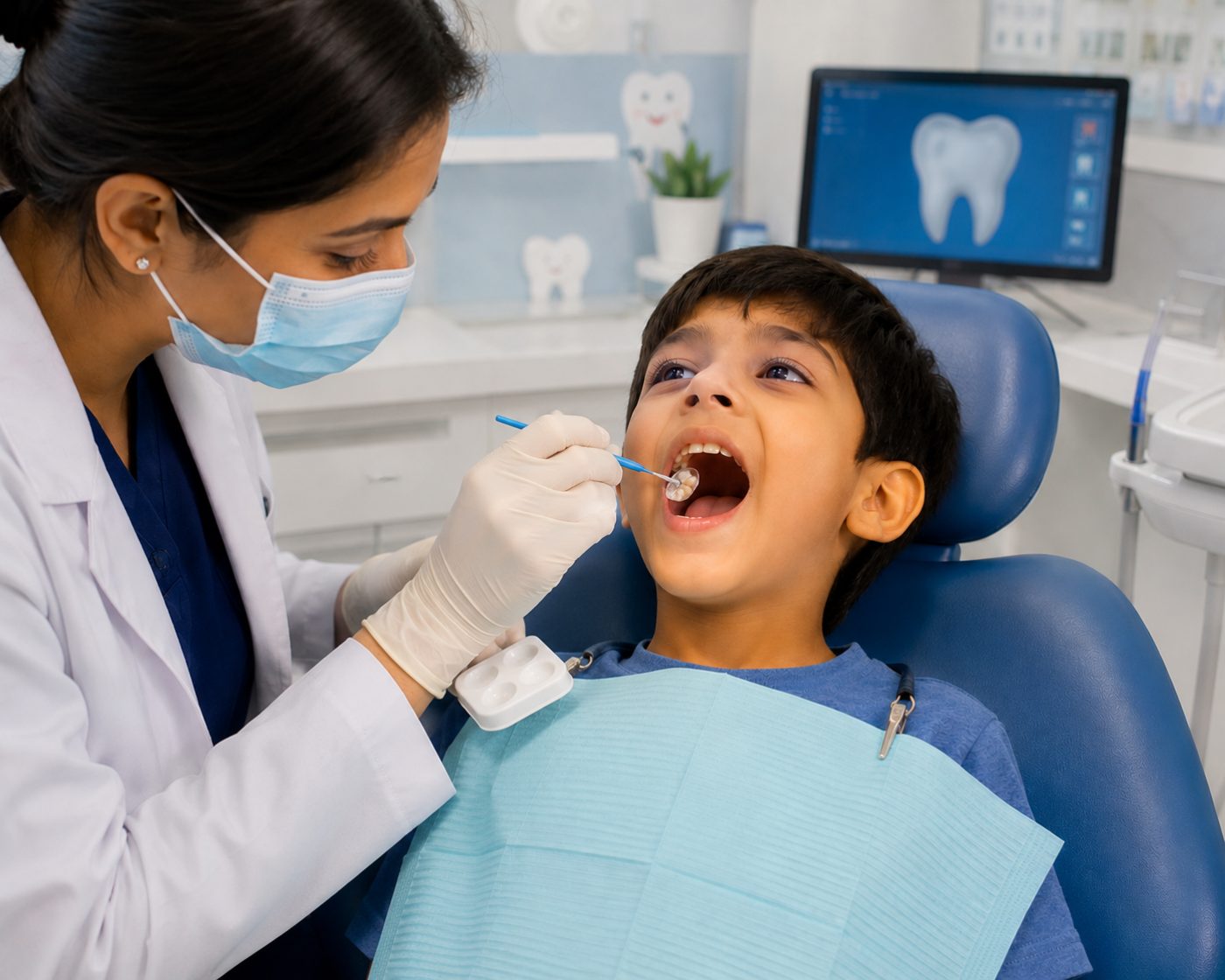 Dental sealants for children explained by dentist at The White Dental Practice, your 'dental clinic near me', in Mankapur Nagpur