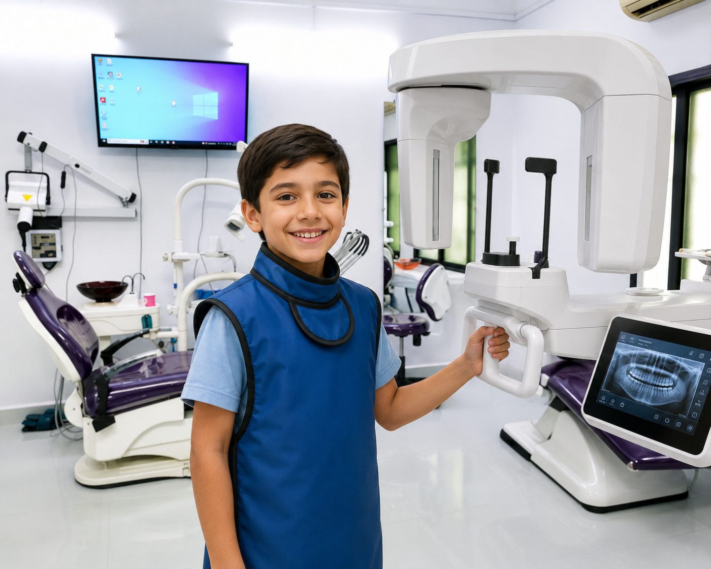 Child dental X-ray safety explained by dentist at The White Dental Practice, your 'dental clinic near me', in Mankapur Nagpur