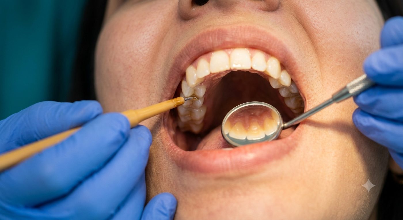 Fluoride treatments and sealants for adults explained by dentist at The White Dental Practice, your 'dental clinic near me', in Mankapur Nagpur