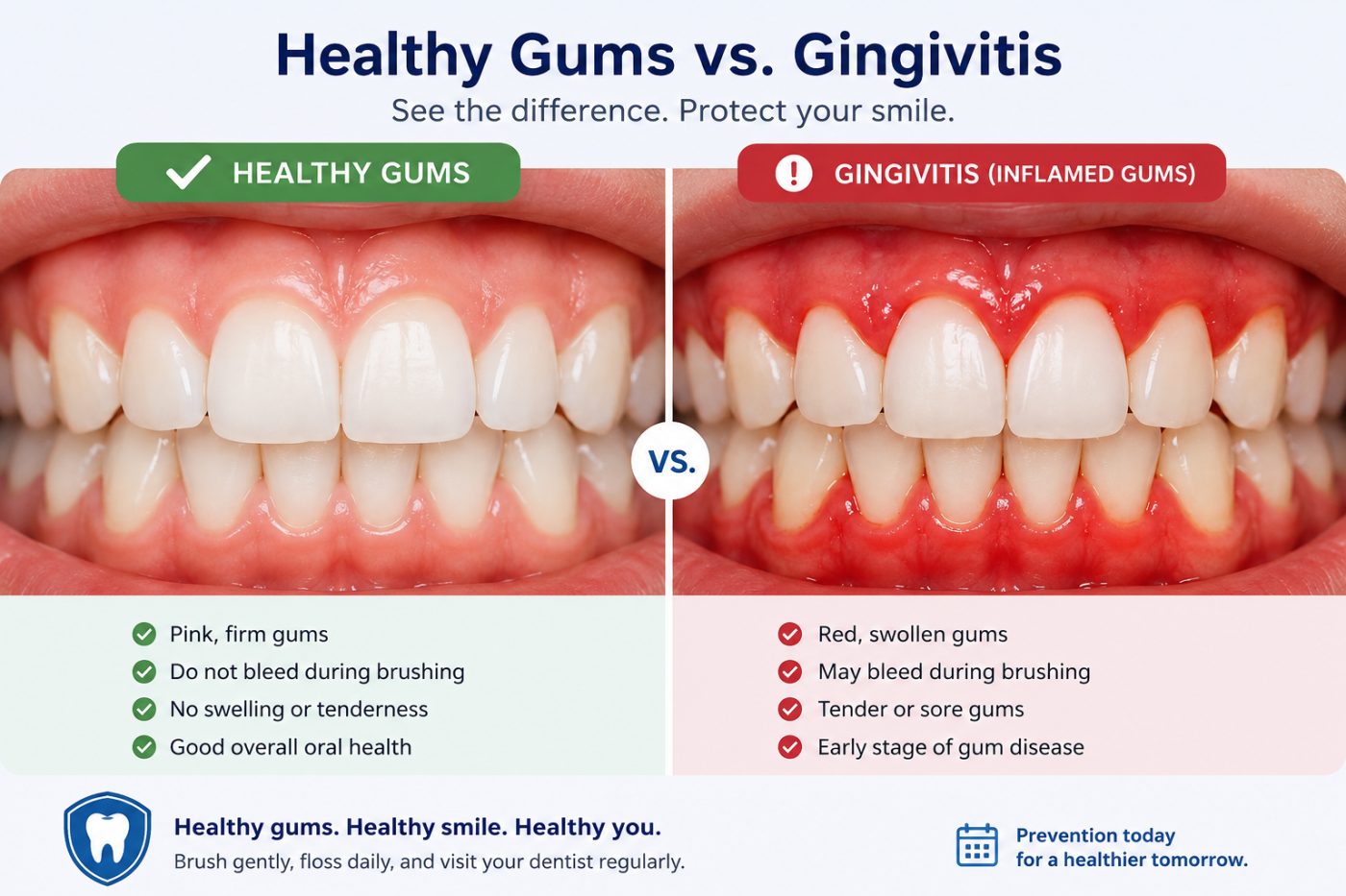 Gingivitis gum inflammation explained by dentist at The White Dental Practice, your 'dental clinic near me', in Mankapur Nagpur