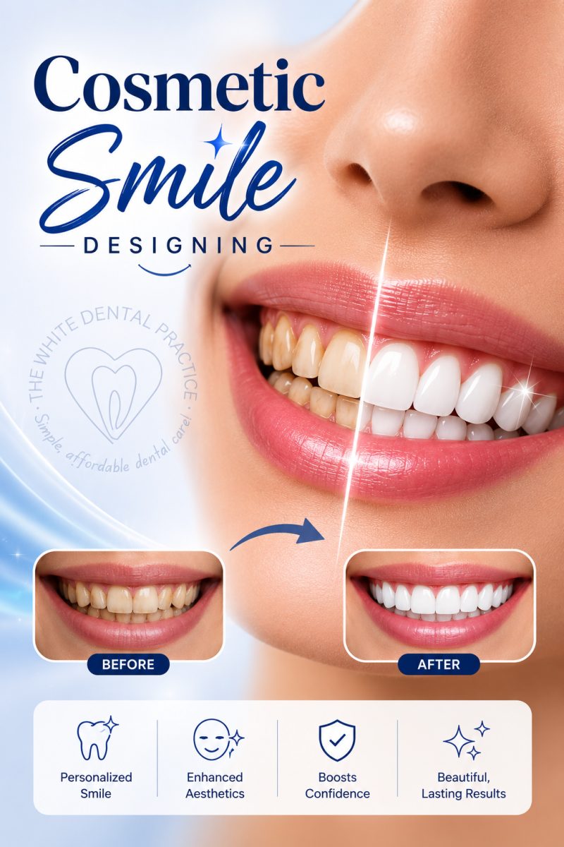 Smile Designing with dentist at The White Dental Practice, dental clinic near me in Mankapur Nagpur