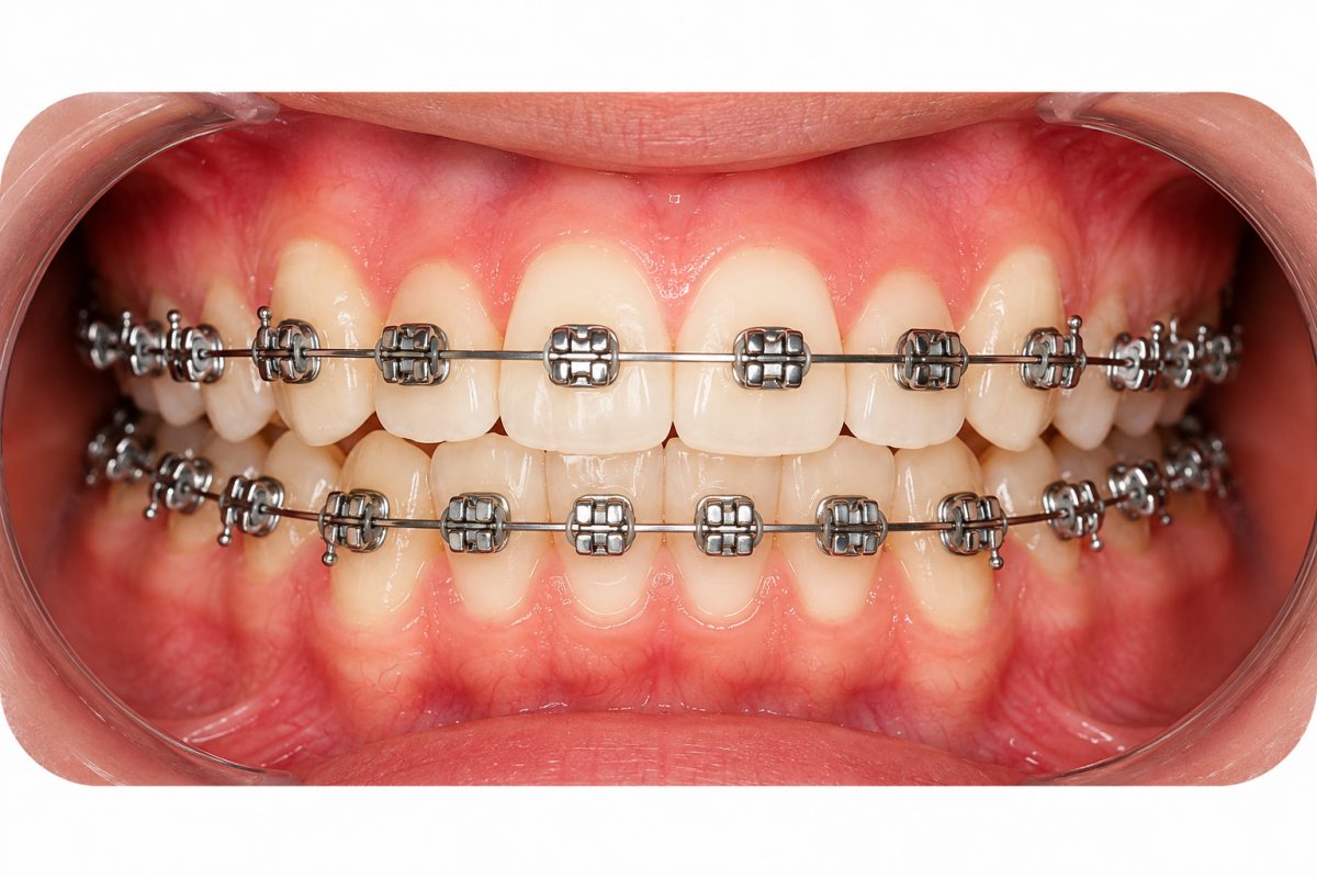 Metal Braces with dentist at The White Dental Practice, dental clinic near me in Mankapur Nagpur