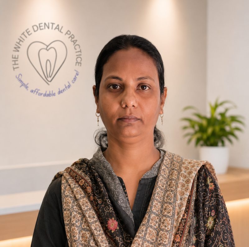 Ms Shaheen Akhtar, Practice Manager at The White Dental Practice, dental clinic near me in Mankapur Nagpur